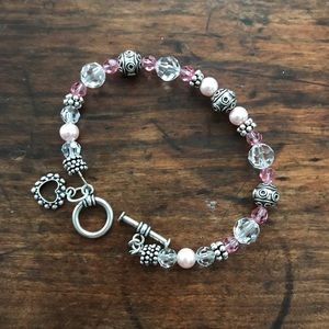 Silver and Crystal bracelet